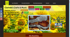 Desktop Screenshot of clarindasmusic.com