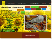 Tablet Screenshot of clarindasmusic.com